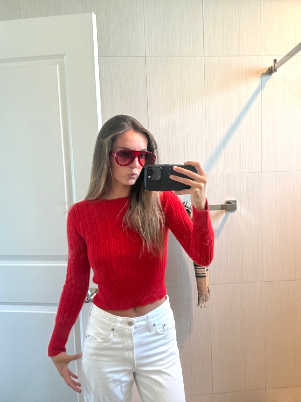 Vintage Ralph lauren 100% cashmere red sweater - Picture 2 of 2